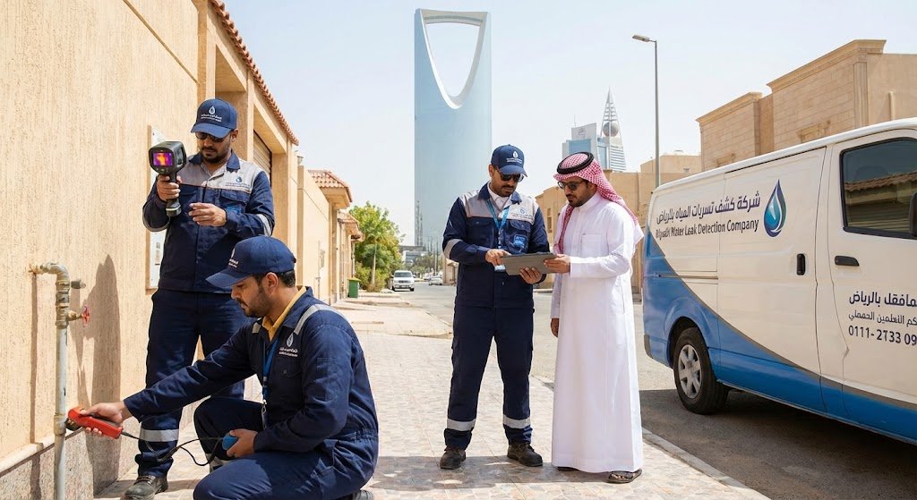 عن الشركة كشف تسربات المياه بالرياض