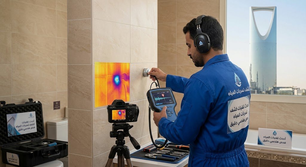 كشف تسربات المياه حي الربيع بالرياض