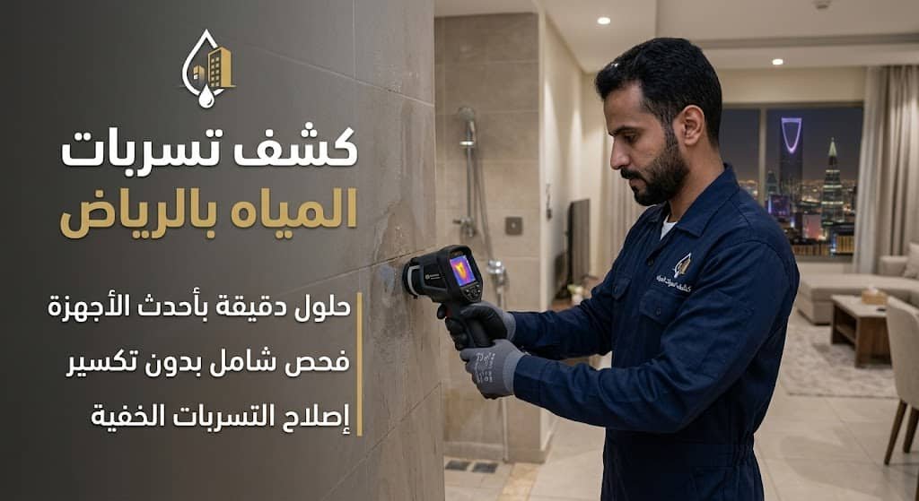 كشف تسربات المياه حي الورود بالرياض
