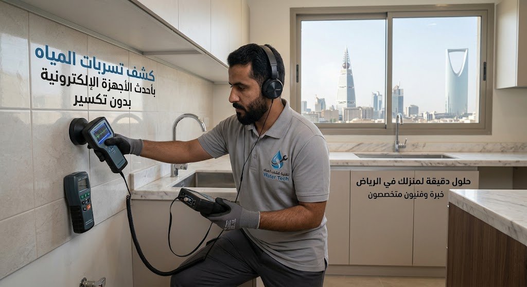 كشف تسربات المياه حي الرائد بالرياض