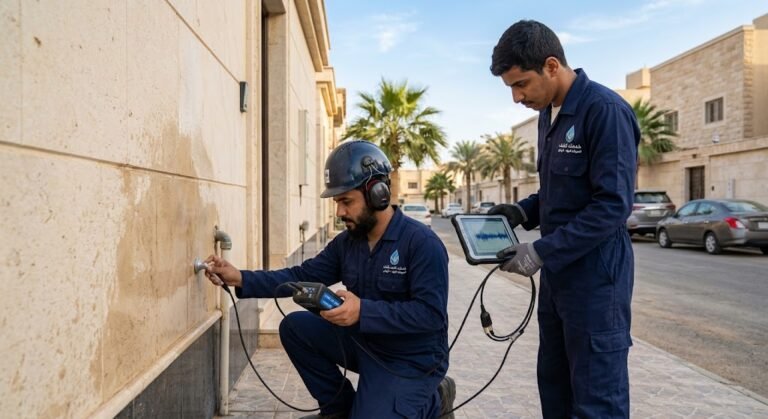 كشف تسربات المياه حي المروة بالرياض