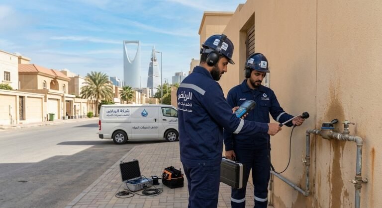 كشف تسربات المياه حي الصحاف بالرياض