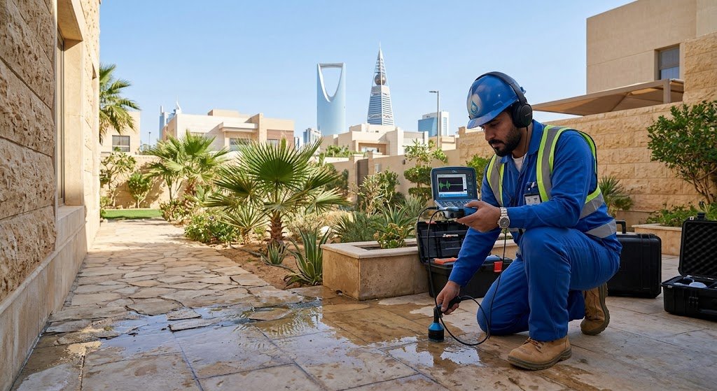 أفضل شركة كشف تسربات المياه حي شبرا بالرياض بدون تكسير بأحدث الأجهزة الإلكترونية