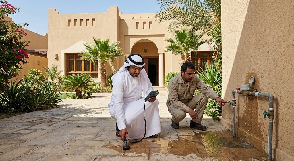 أفضل شركة كشف تسربات المياه حي النفل بالرياض بأحدث الأجهزة الإلكترونية وبدون تكسير