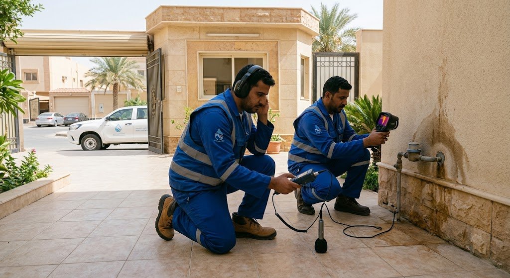 كشف تسربات المياه حي السلي بالرياض - خدمات فحص وإصلاح تسربات المياه