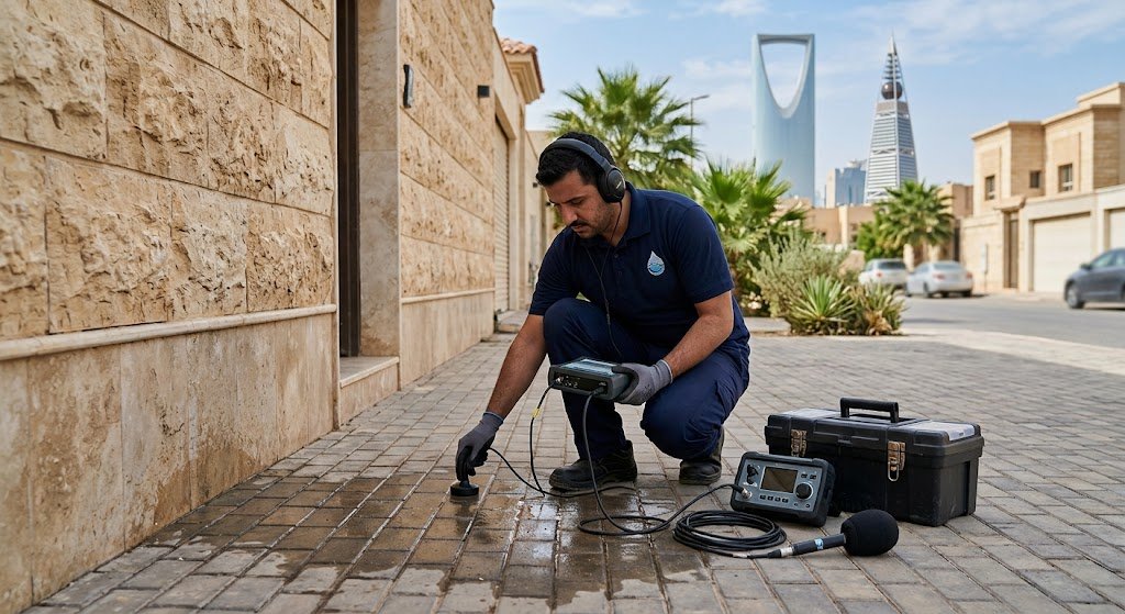 كشف تسربات المياه حي منفوحة بالرياض - خدمات فحص وإصلاح تسربات المياه بدون تكسير